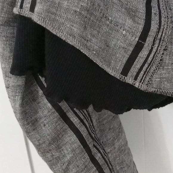 INIZIO From Italy Women's Gray & Black Linen & Cotton Jacket - Picture 6 of 8